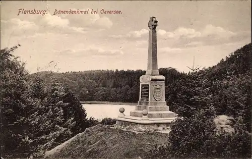 Ak Oeversee in Schleswig Holstein, Dänendenkmal