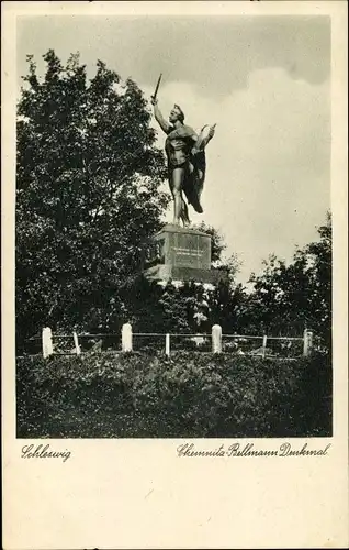 Ak Schleswig in Schleswig Holstein, Chemnitz Bellmann Denkmal