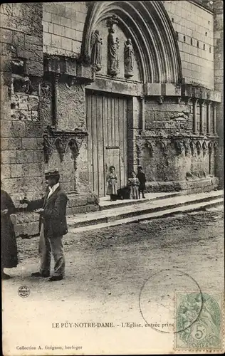 Ak Le Puy Notre Dame Maine et Loire, L'Eglise