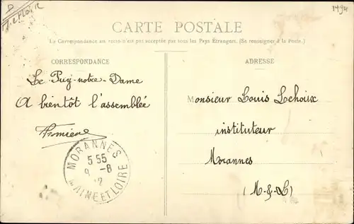 Ak Le Puy Notre Dame Maine et Loire, La Poste