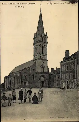 Ak Chalonnes sur Loire Maine et Loire, L'Eglise St. Maurille