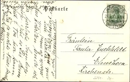 Ak Wöhrden in Dithmarschen, Haus, Garten, Reetdach, Kutsche