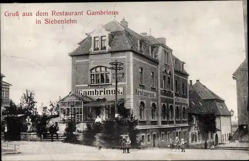 Ak Siebenlehn Großschirma in Sachsen, Restaurant Gambrinus