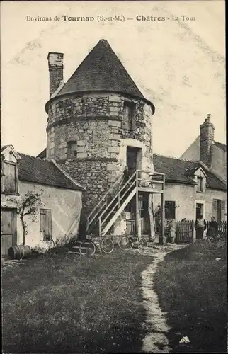 Ak Chatres Seine et Marne, La Tour