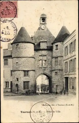 Ak Tournan Seine et Marne, Hotel de Ville