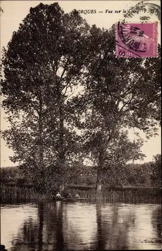 Ak Sorques Seine-et-Marne, Vue sur le Loing