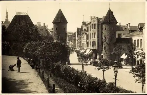 Foto Ak Tallinn Reval Estland, Stadtpartie