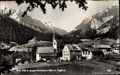 Ak Kals am Großglockner Tirol, Blick auf den Ort, Muntanitz