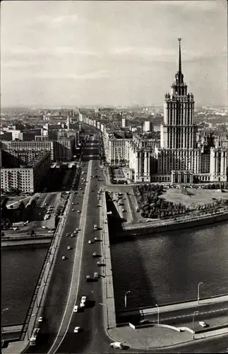 Ak Moskau Russland, Kutusow Prospekt, Ukraina Hotel