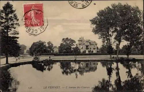 Ak Le Vésinet Yvelines, L'Avenue des Courses