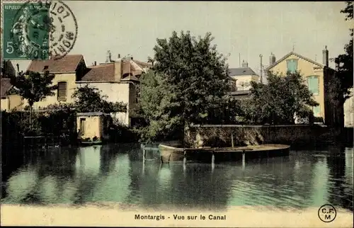 Ak Montargis Loiret, Vue sur le Canal