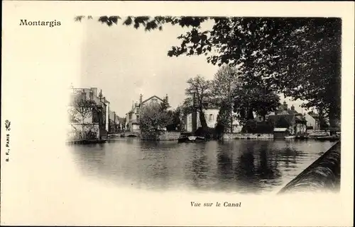 Ak Montargis Loiret, Vue sur le Canal