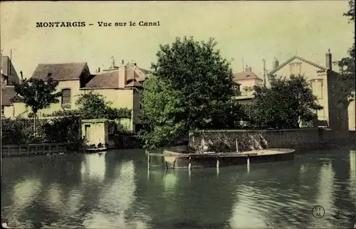 Ak Montargis Loiret, Vue sur le Canal