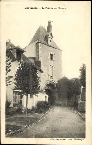 Ak Montargis Loiret, La Poterne du Chateau