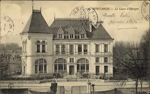 Ak Montargis Loiret, La Caisse d'Epargne