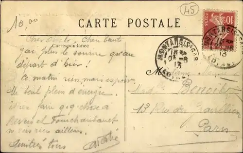 Ak Montargis Loiret, La Caisse d'Epargne