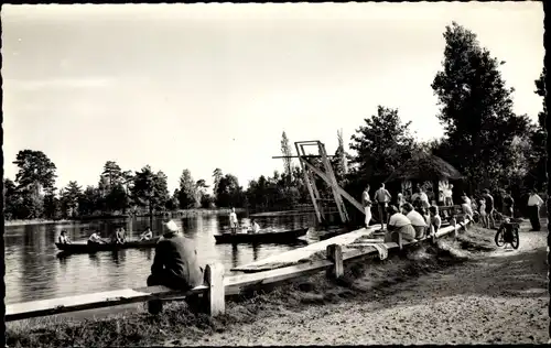 Ak Nouan le Fuzelier Loir-et-Cher, La baignade de Villier