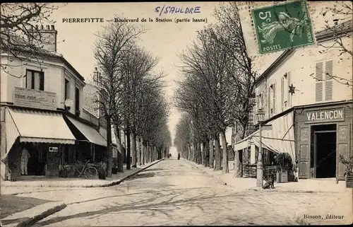 Ak Pierrefitte Loir-et-Cher, Boulevard de la Station