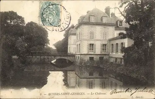 Ak Auvers Saint Georges Essonne, Le Chateau