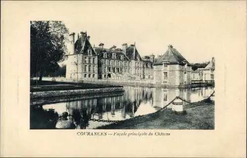 Ak Courances Essonne, Facade principale de Chateau