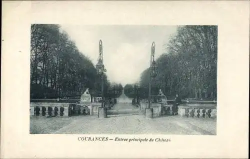 Ak Courances Essonne, Entree principale du Chateau