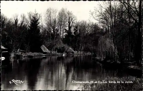 Ak Chamarande Essonne, Les bords de la Juine