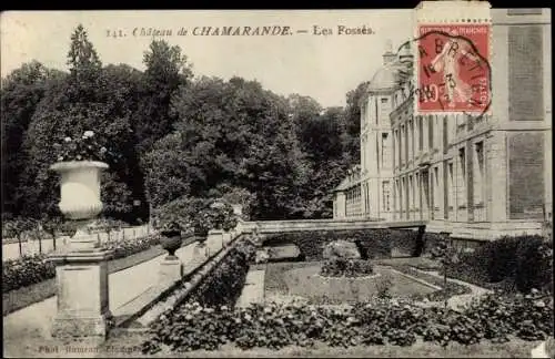 Ak Chamarande Essonne, Le Chateau, Les Fosses