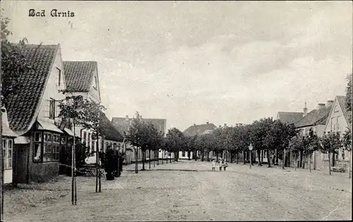 Ak Bad Arnis an der Schlei, Straßenpartie im Ort