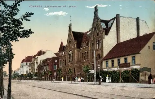 Ak Nowawes Babelsberg Potsdam in Brandenburg, Lindenstraße, Lyceum