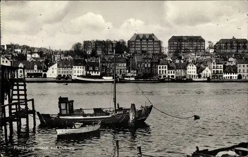 Ak Flensburg in Schleswig Holstein, Blick auf Duburg