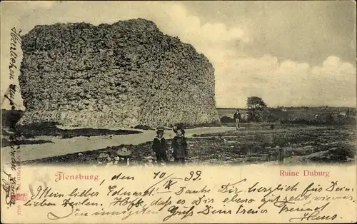 Ak Flensburg in Schleswig Holstein, Ruine Duburg