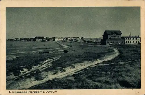 Ak Norddorf auf Amrum in Nordfriesland, Partie am Strand