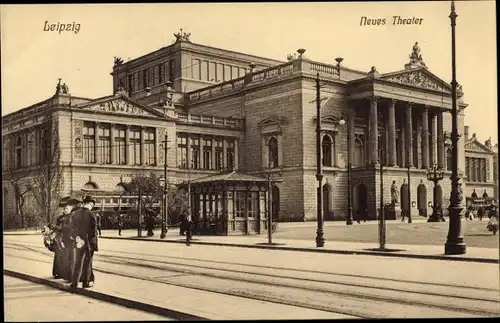 Ak Leipzig in Sachsen, Neues Theater