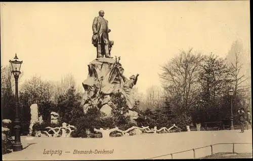 Ak Leipzig in Sachsen, Bismarckdenkmal