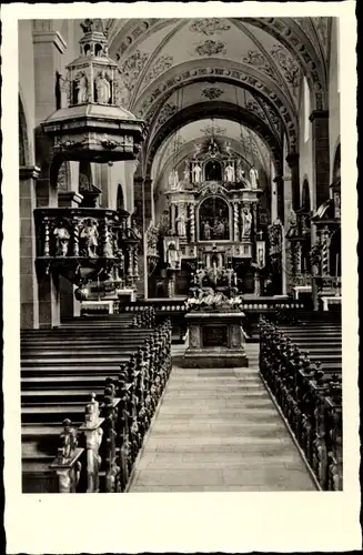 Ak Steinfeld Kall in der Eifel, Kloster, Inneres der alten Abteikirche