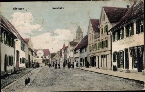 Ak Mengen in Oberschwaben Württemberg, Hauptstraße