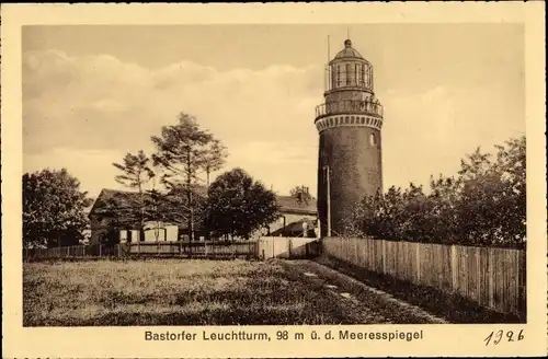 Ak Bastorf an der Ostsee Mecklenburg, Leuchtturm