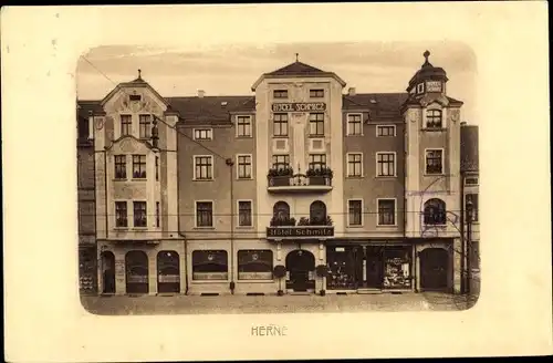 Ak Herne im Ruhrgebiet, Hotel Schmitz