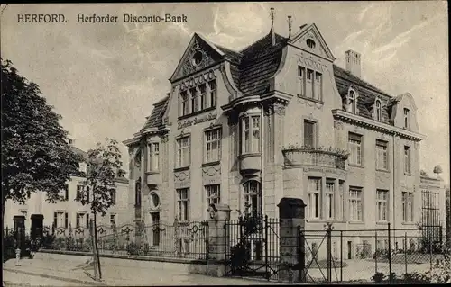 Ak Herford in Westfalen, Herforder Disconto Bank