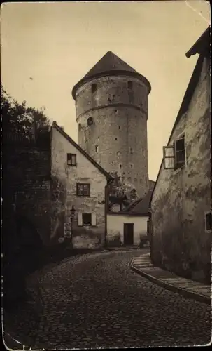 Foto Ak Tallinn Reval Estland, Straßenpartie, Turm