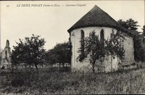 Ak Le Petit Poigny Yvelines, Ancienne Chapelle