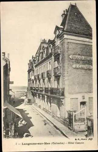 Ak Langrune sur Mer Calvados, Hotel Cauvin