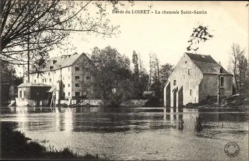 Ak Saint Santin Loiret, La chaussee