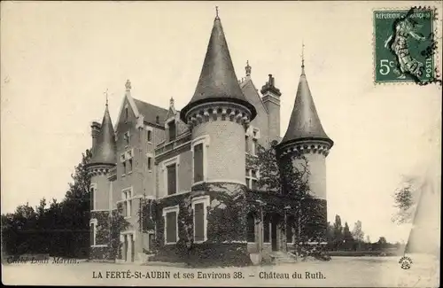 Ak La Ferté Saint Aubin Loiret, Chateau du Ruth