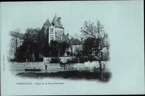 Ak Romorantin Loir et Cher, Hotel de la Sous Prefecture