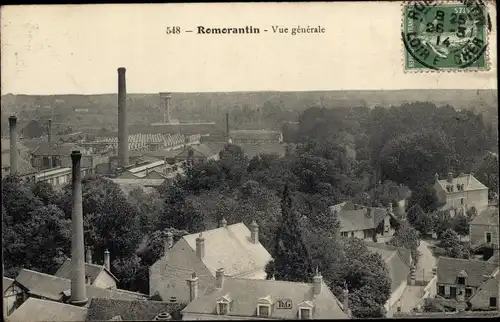 Ak Romorantin Loir et Cher, Vue generale