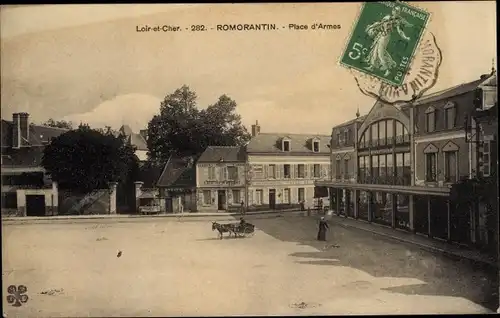 Ak Romorantin Loir et Cher, Place d'Armes