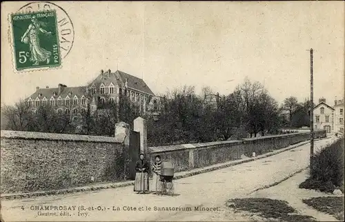 Ak Champrosay Essonne, La Cote, Le Sanatorium Minoret