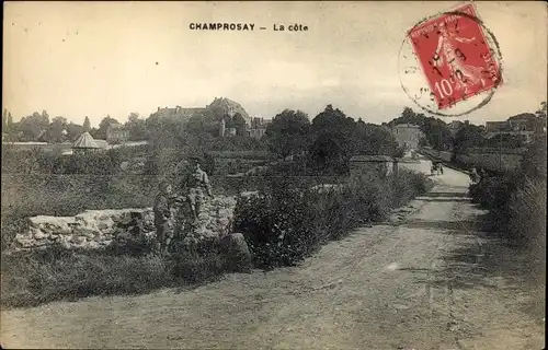 Ak Champrosay Essonne, La cote