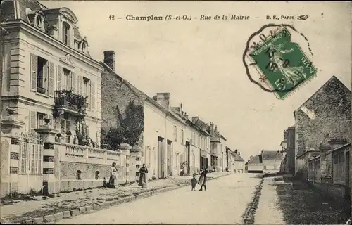 Ak Champlan Essonne, Rue de la Mairie